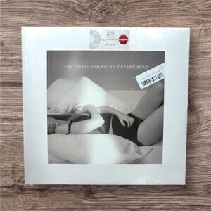 Taylor Swift The Tortured Poets Department Target Exclusive Phantom Clear Vinyl
